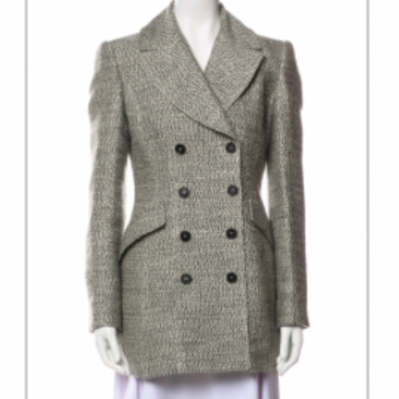 Burberry London Virgin Wool Tweed Pattern Jacket - Small - Picture 1 of 3